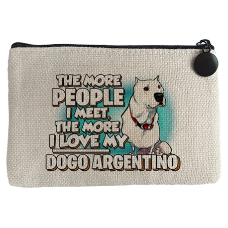 Monedero I love my Dogo Argentino raza perro
