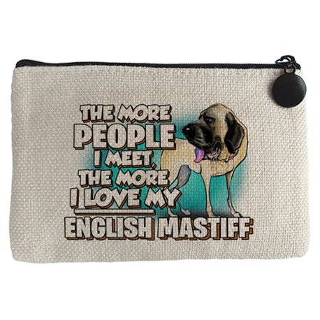 Monedero I love my English Mastiff Mastín raza perro