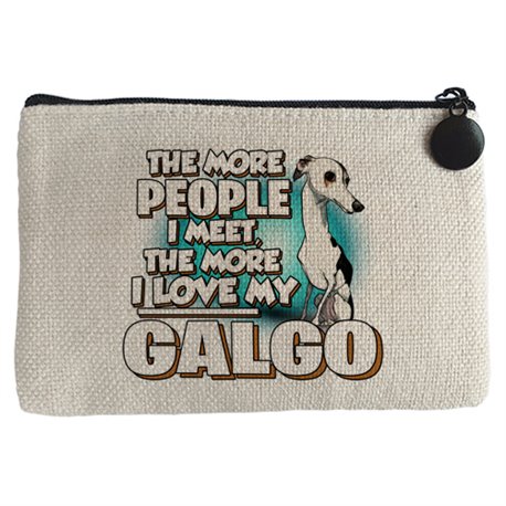 Monedero I love my Galgo raza perro