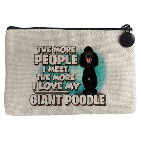 Monedero I love my Giant Poodle raza perro