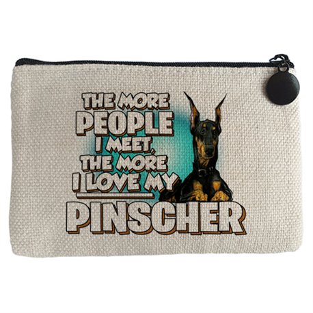 Monedero I love my Pinscher mascota raza perro