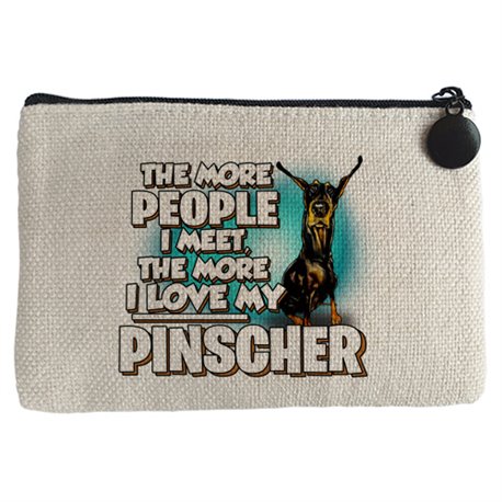 Monedero I love my Pinscher raza perro