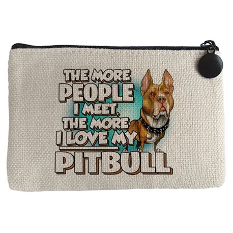 Monedero I love my Pitbull raza perro