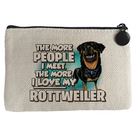 Monedero I love my Rottweiler raza perro