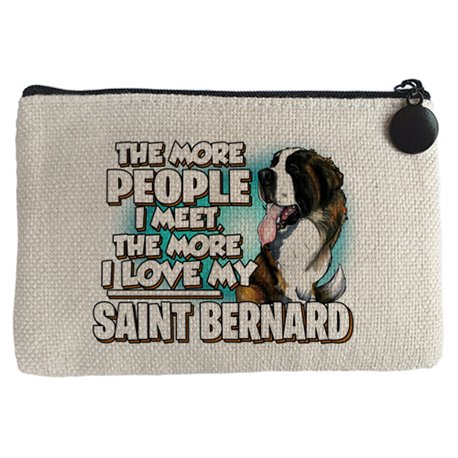 Monedero I love my Saint Bernard raza perro