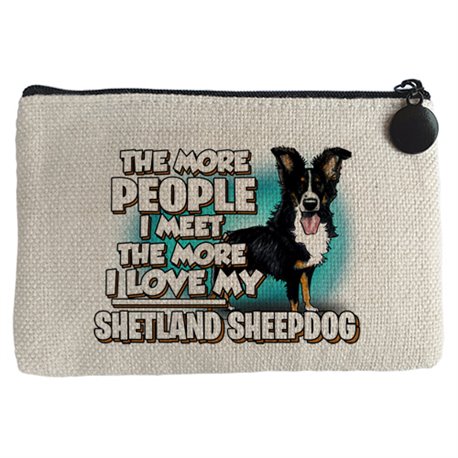Monedero I love my Shetland Sheepdog raza perro