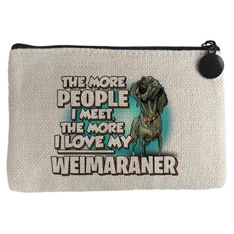 Monedero I love my Weimaraner mascota raza perro
