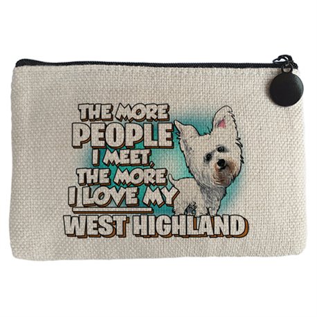Monedero I love my West Highland raza perro