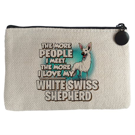 Monedero I love my White Swiss Shepherd raza perro