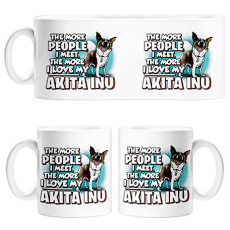 Taza I love my Akita Inu raza perro