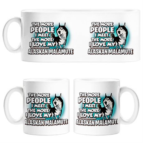 Taza I love my Alaskan Malamute raza perro