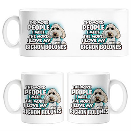 Taza I love my Bichon Bolones raza perro