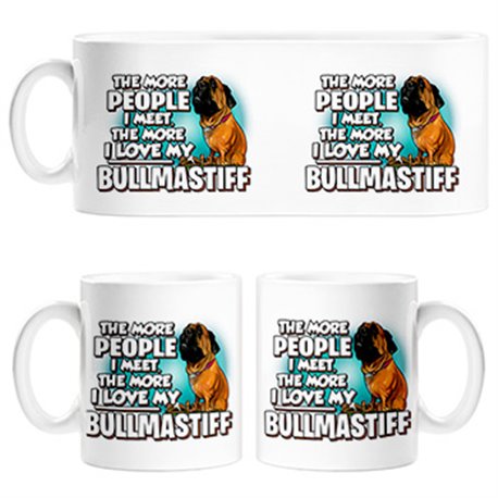 Taza I love my Bullmastiff raza perro