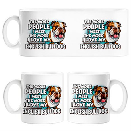 Taza I love my English Bulldog mascota raza perro