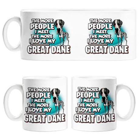 Taza I love my Gran Danés raza perro