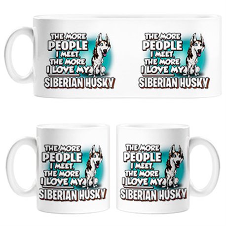 Taza I love my Husky Siberiano raza perro