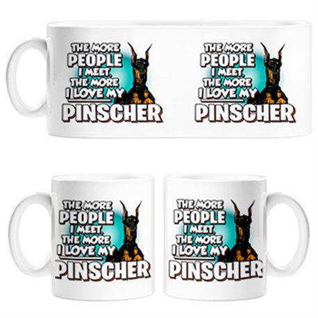 Taza I love my Pinscher mascota raza perro
