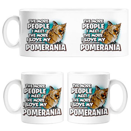 Taza I love my Pomerania mascota raza perro