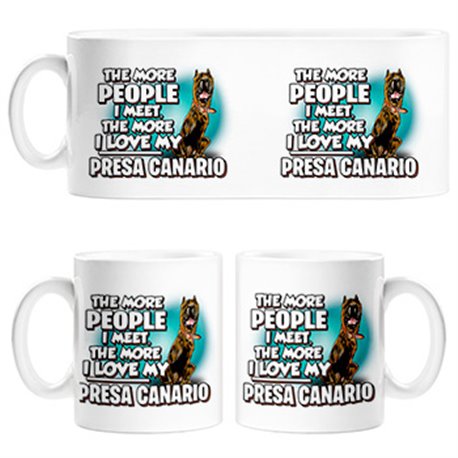 Taza I love my Presa Canario raza perro