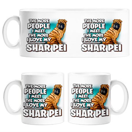 Taza I love my Shar Pei mascota raza perro