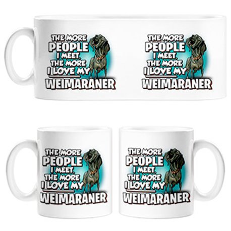 Taza I love my Weimaraner mascota raza perro