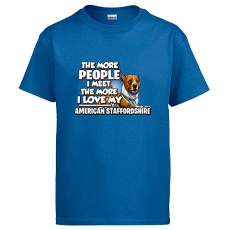 Camiseta I love my American Staffordshire Terrier raza perro