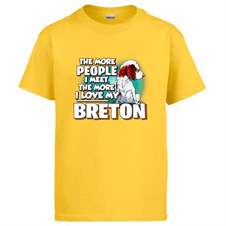 Camiseta I love my Breton raza perro
