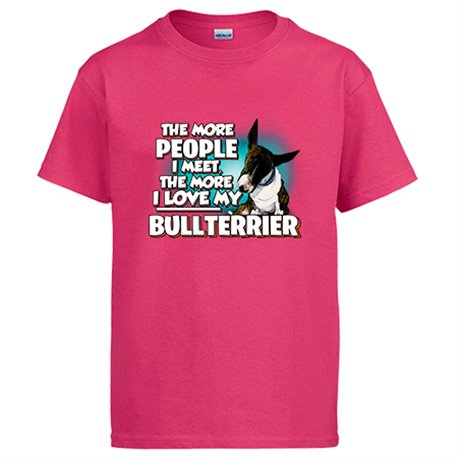 Camiseta I love my Bullterrier Atigrado raza perro