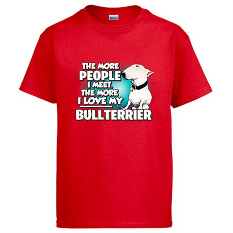 Camiseta I love my Bullterrier raza perro