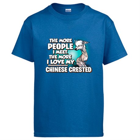 Camiseta I love my Chinese Crested raza perro