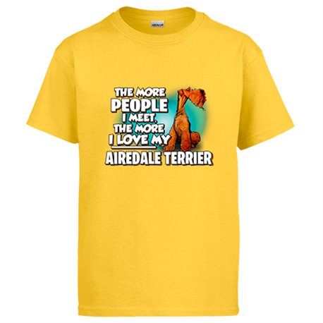 Camiseta I love my dog Airedale Terrier raza perro