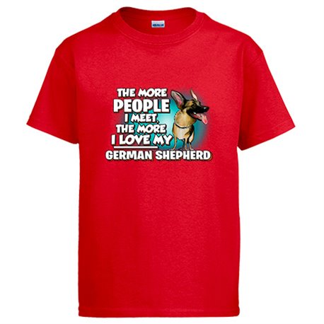 Camiseta I love my German Shepherd raza perro