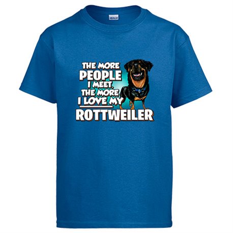 Camiseta I love my Rottweiler raza perro