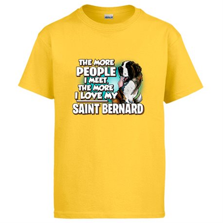Camiseta I love my Saint Bernard raza perro
