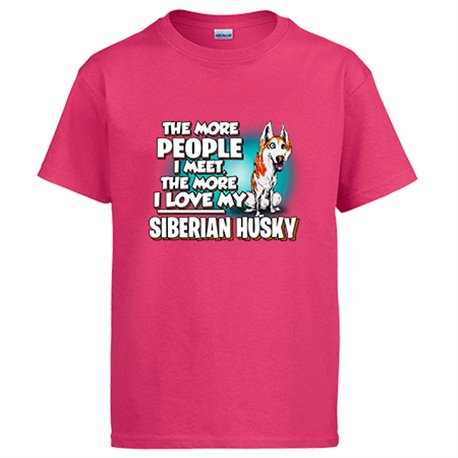 Camiseta I love my Siberian Husky raza perro