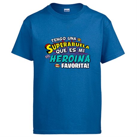 Camiseta tengo una Superabuela que és mi heroína favorita regalo para abuela