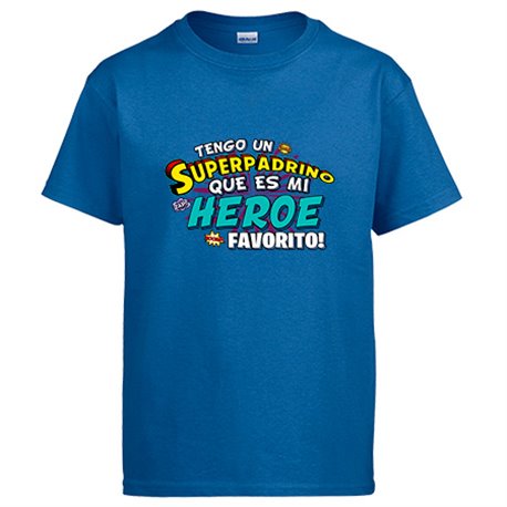 Camiseta tengo una Superpadrino que és mi héroe favorito regalo para padrino