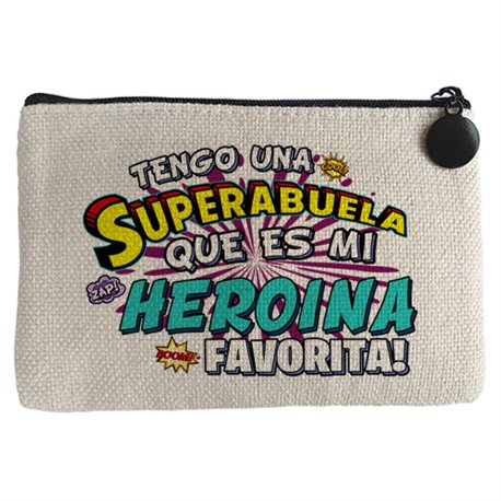 Monedero tengo una Superabuela que és mi heroína favorita regalo para abuela