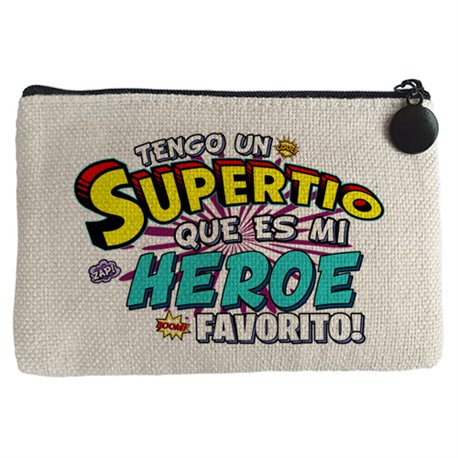 Monedero tengo una Supertío que és mi héroe favorito regalo para Tío