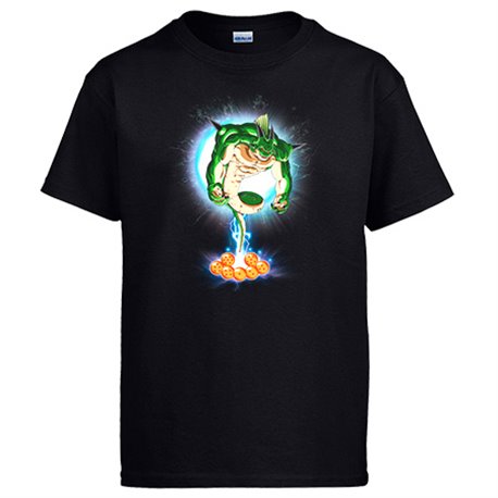 Camiseta ilustración Shenron concediendo deseos
