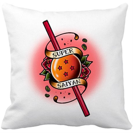 Cojín con relleno ilustración super Saiyan Love