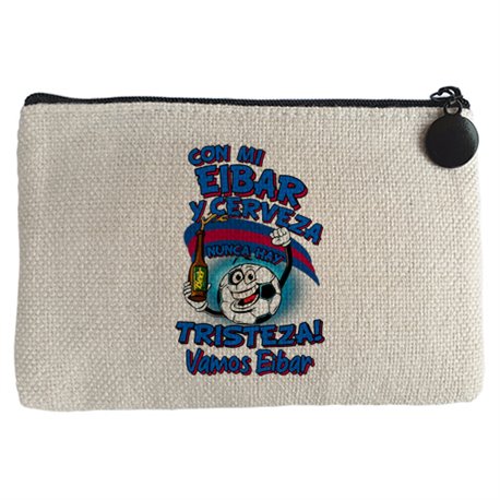 Monedero frase con mi Eibar y cerveza nunca hay tristeza fútbol