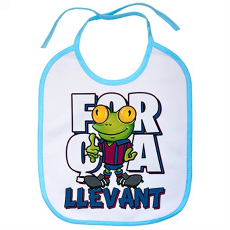 Babero parodia de la rana de llevant la mascota de fútbol