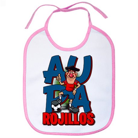 Babero parodia de los rojillos la mascota del fútbol de Pamplona