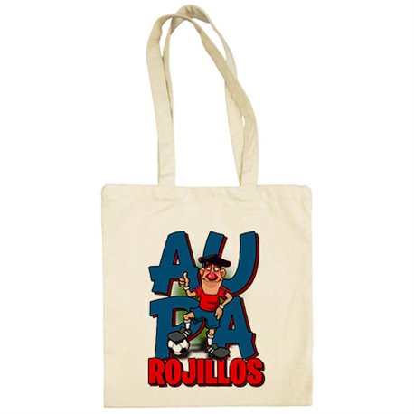 Bolsa de tela parodia de los rojillos la mascota del fútbol de Pamplona