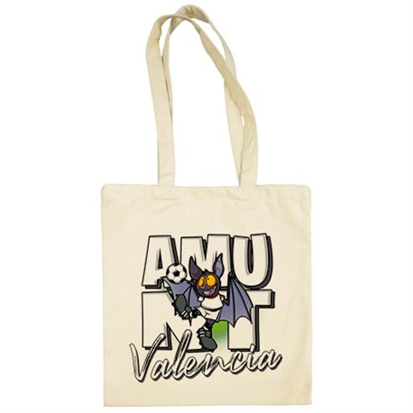 Bolsa de tela parodia de súper rat el murciélago mascota de fútbol de Valencia
