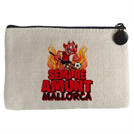 Monedero parodia de Dimonió la mascota de fútbol de Mallorca