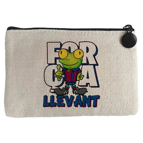 Monedero parodia de la rana de llevant la mascota de fútbol