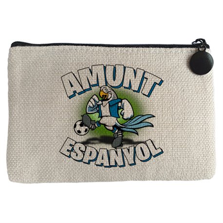 Monedero parodia de perico el periquito la mascota de fútbol
