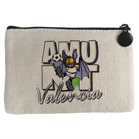 Monedero parodia de súper rat el murciélago mascota de fútbol de Valencia